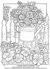 Wiosna Colouring Dover Publications Petunia Kolorowanka Doodle Oknem Erwachsene Colorear Druku Bestcoloringpagesforkids Adulte Arte Coccia Sue Garden1 Designlooter Difficili Doverpublications sketch template