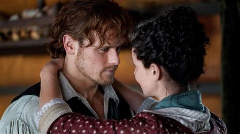 outlander season 5 spoilers jamie and claire s steamy sex scenes were cut down says star tv