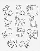 Colorir Desenhos Fazenda Vaca Domesticos Gato Pato Porco Vacas Cavalo Cao Ovelha Coelho Arca Coloringcity sketch template