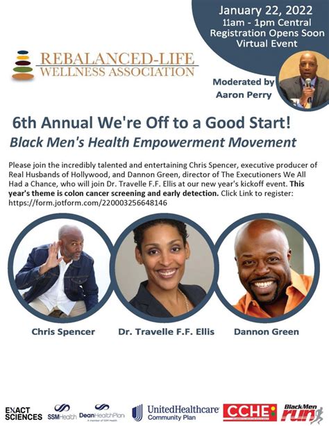 6th annual ‘we re off to a good start black men s health event ictr