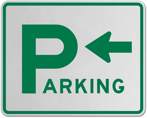 parking area sign left arrow save  instantly