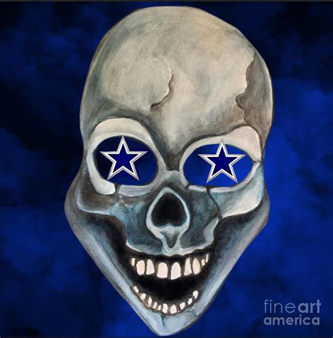 cowboys skull mixed media  britta hennessy fine art america