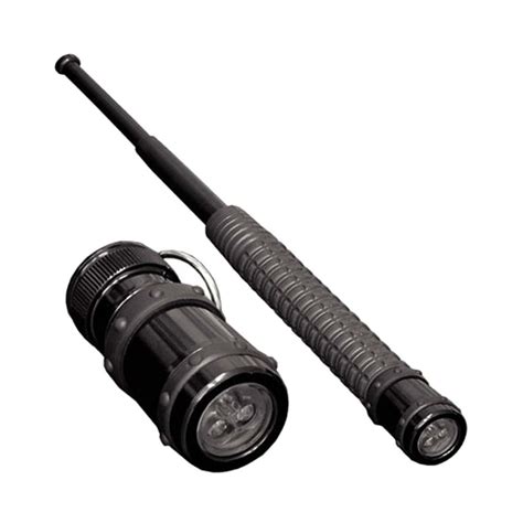 esp flashlight  expandable police hardened baton zahal