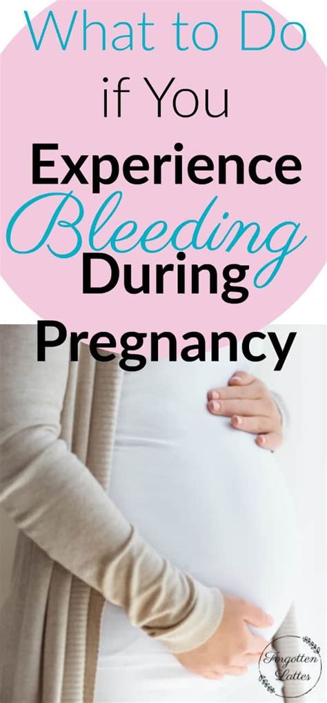 what to do if you experience bleeding during pregnancy