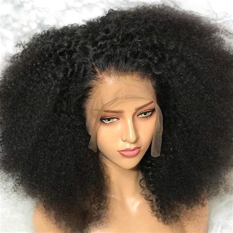 Mongolian Afro Kinky Curly 4b 4c Wigs 12 Inch Glueless 13x4