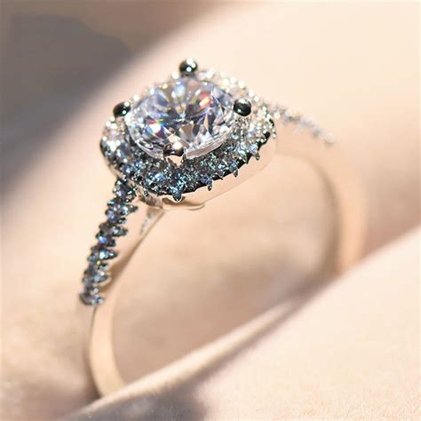 carat rhinestone wedding ring  women engagement ring blacksoldierdesigns