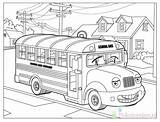 Autobusy Kolorowanki sketch template