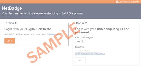 netbadge home uva