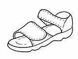 Sandalias Zapatos Sandalia Sandal Pintar Rotos Sandalen Kleurplaten Molde Sandali Ausmalbild Scarpe Midisegni Sandales Abiti Calzado sketch template