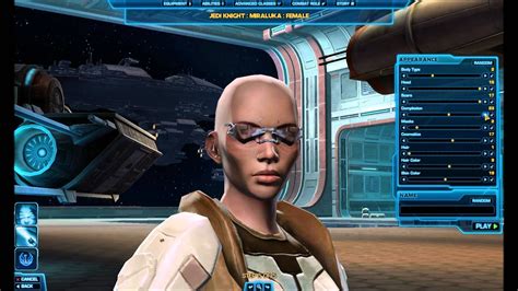 Star Wars The Old Republic Hd Character Creation