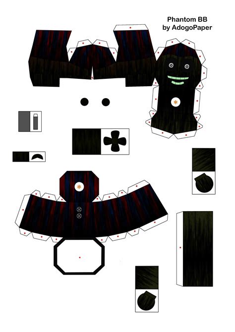 Five Nights At Freddy S 3 Phantom Bb Papercraft P1 By