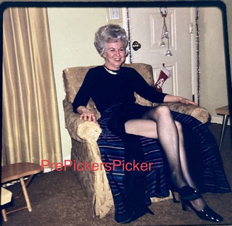 original vintage photo  mature woman legs crossed stockings shoes