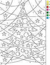 Color Number Christmas Nicole Coloring Numbers Pages Florian Kids Printables Tree Adults Worksheets Paste Copy sketch template