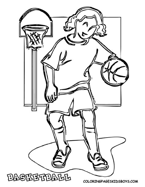 basketball player coloring pages coloring home