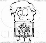 Xray Swallowed Items Toonaday Outlined sketch template