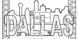 Coloring Pages Skyline Dallas Texas Color Cares Away Style City Stuff Getcolorings sketch template