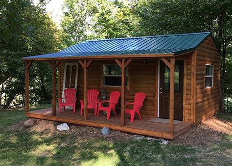 Amish Side Porch Cabin – Artofit