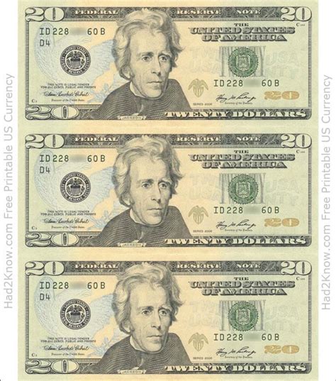 printable  dollar bill actual size web  fully editable dollar