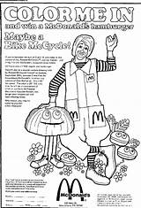 Coloring Mcdonalds Mcdonald Book Pages Ronald Contest Another Paper 1976 Newspapers Appeared September Template sketch template