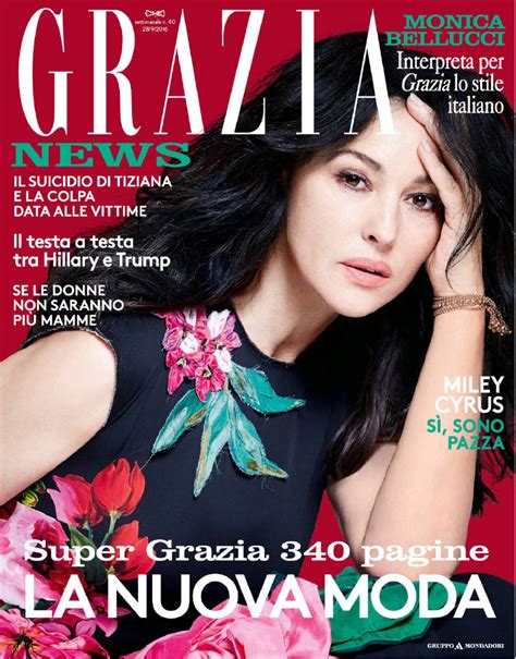 monica bellucci grazia italy magazine september 2016 gotceleb