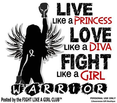 live love fight like a girl warrior cancer facts girls be like