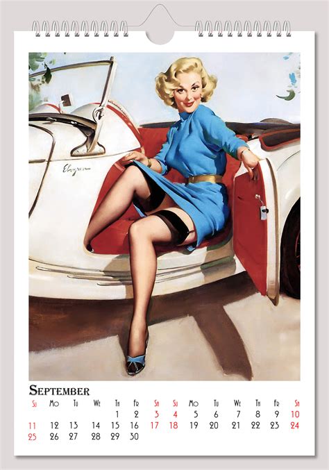 Gil Elvgren Wall Calendar 2022 Pin Up Girl Retro Vintage