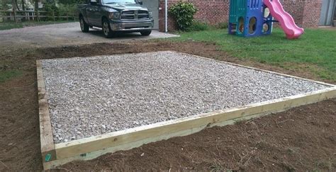 build  gravel shed foundation essential guide
