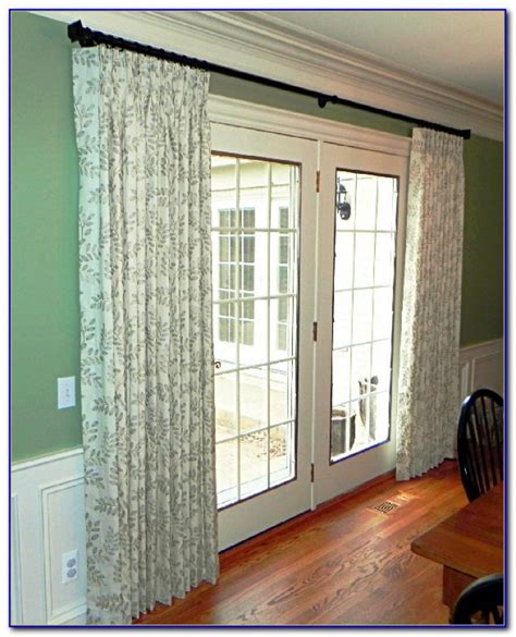 curtain rod sliding glass door  center bracket glass door ideas