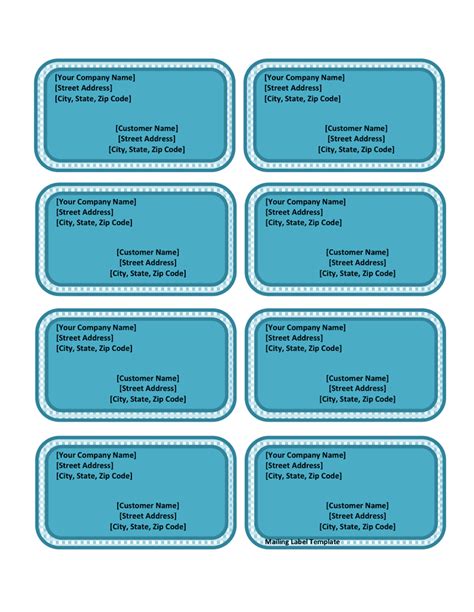 mailing label template   documents   word  excel