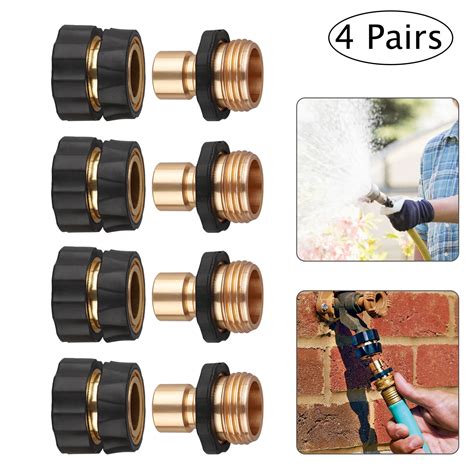 tsv garden hose quick connect set   leaking water hoses quick connect release  male