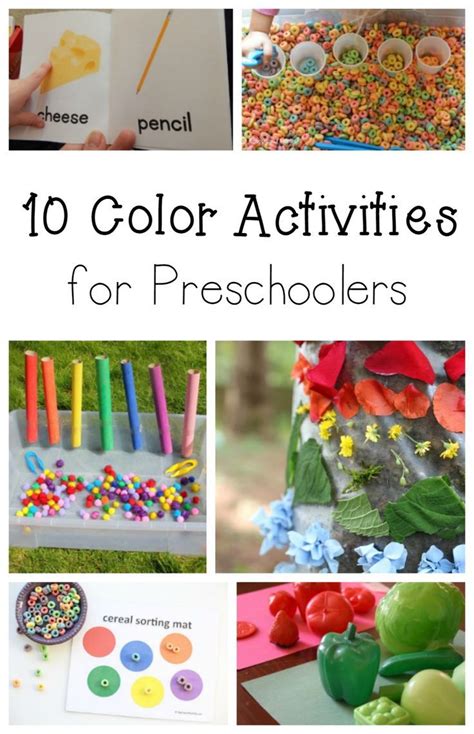top ten color activities  preschoolers