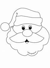 Santa Claus Face Drawing Beard Template Christmas Coloring Big Draw Coloringpage Easy Eu Templates Cut Printable Kids Pages Drawings Crafts sketch template