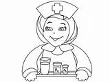 Krankenschwester Enfermera Medicinas Colorir Enfermeira Nursing Doctor Ausmalbilder Nurses Ausmalbild Imprimir Colorea Dentist Bestcoloringpagesforkids Coloringhome sketch template