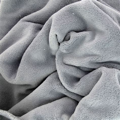 fleece fabric grey xcm perles
