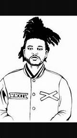 Weeknd Coloring Pages Sketch Uploaded User sketch template