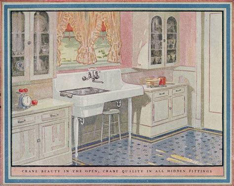crane plumbing kitchen design    vintage inspiration    century