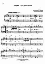 Image result for More Than Words Sheet Music Free. Size: 150 x 212. Source: www.poppiano.org