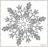 Coloring Snowflake Pages Snowflakes Printable Christmas Kids Easy Sheets Print Cool2bkids Printables sketch template