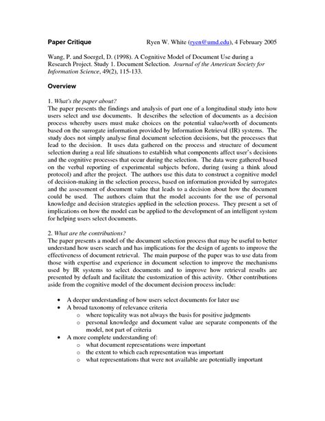 qualitative research paper critique  publication types