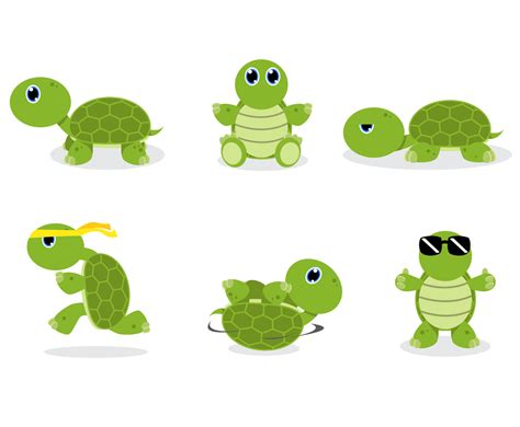 cartoon turtle vector vector art graphics freevectorcom