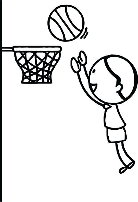 basketball goal drawing    clipartmag