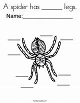 Spider Legs Coloring Has Pages Spiders Print Twistynoodle Color Noodle Worksheets Built California Usa Choose Board Count sketch template