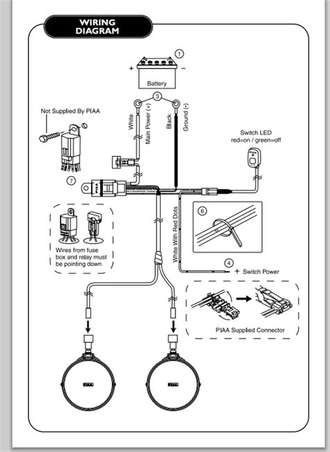 road light wiring diagram  relay collection