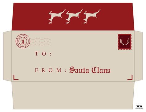 letter  santa envelope template