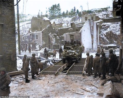 Colorized Photographs Show The Battle Of The Bulge In One Of The Final