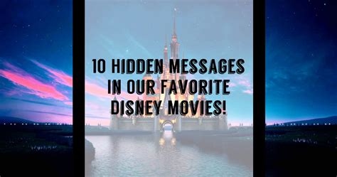 10 Alarming Hidden Messages In Our Favorite Disney Movies