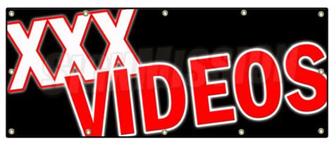 xxx videos banner sign dvd adult films movies x rated