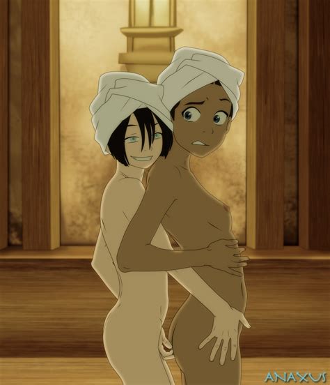 rule 34 2girls anaxus avatar the last airbender breasts brown hair female female only human
