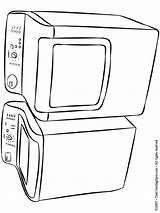 Dryer Washer Coloring Pages Cooking Ware Colouring Adult Stoves Print Kids Appliances Books Furniture Lightupyourbrain sketch template