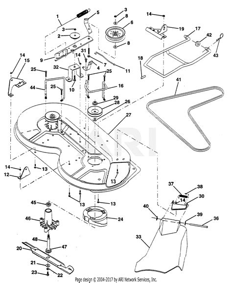 poulan riding lawn mower parts diagram manual